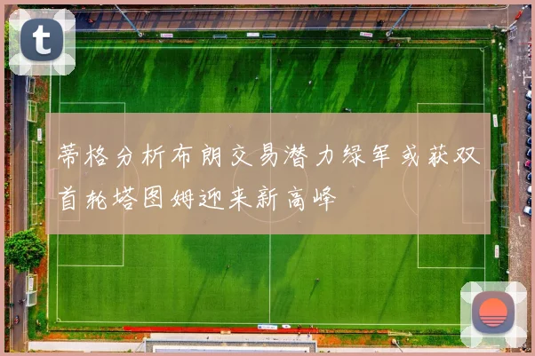 蒂格分析布朗交易潜力绿军或获双首轮塔图姆迎来新高峰